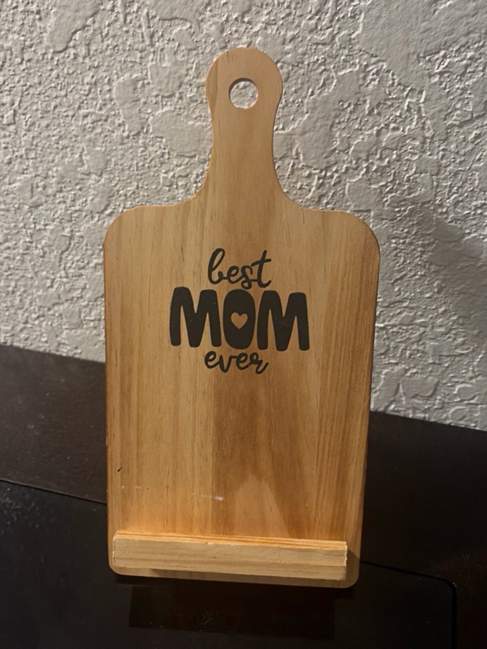 Best Mom Ever Wood Serving Board - Natural